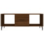 Tavolino Salotto Rovere Marrone 102x50x40 cm Legno Multistrato