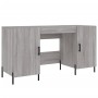 Scrivania Grigio Sonoma 140x50x75 cm in Legno Multistrato