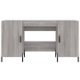 Scrivania Grigio Sonoma 140x50x75 cm in Legno Multistrato