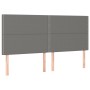 Letto a Molle Materasso e LED Grigio Scuro 160x200cm in Tessuto