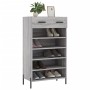 Scarpiera Grigio Sonoma 60x35x105 cm in Legno Multistrato