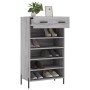 Scarpiera Grigio Sonoma 60x35x105 cm in Legno Multistrato