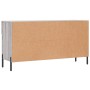 Panca Porta Scarpe Grigio Sonoma 102x35x55 cm Legno Multistrato