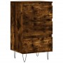 Credenza Rovere Fumo 40x35x70 cm in Legno Multistrato