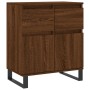 Credenza Rovere Marrone 60x35x70 cm in Legno Multistrato