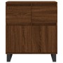 Credenza Rovere Marrone 60x35x70 cm in Legno Multistrato