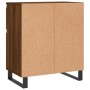 Credenza Rovere Marrone 60x35x70 cm in Legno Multistrato