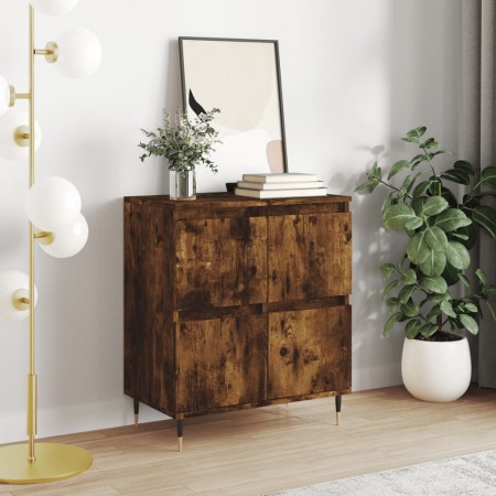 Credenza Rovere Fumo 60x35x70 cm in Legno Multistrato