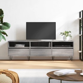 Mobile Porta TV Grigio Sonoma 150x30x44,5 cm Legno Multistrato