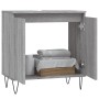 Mobile da Bagno Grigio Sonoma 58x33x60 cm in Legno Multistrato