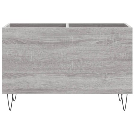 Mobile Porta Dischi Grigio Sonoma 74,5x38x48 Legno Multistrato