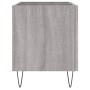 Mobile Porta Dischi Grigio Sonoma 74,5x38x48 Legno Multistrato