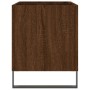 Mobile Porta Dischi Rovere Marrone 74,5x38x48 Legno Multistrato