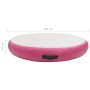 Tappetino Ginnastica Gonfiabile con Pompa 100x100x10cm PVC Rosa