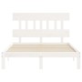 Giroletto con Testiera Bianco Small Double Legno Massello