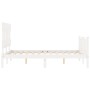 Giroletto con Testiera Bianco Small Double Legno Massello