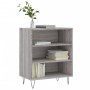 Credenza Grigio Sonoma 57x35x70 cm in Legno Multistrato