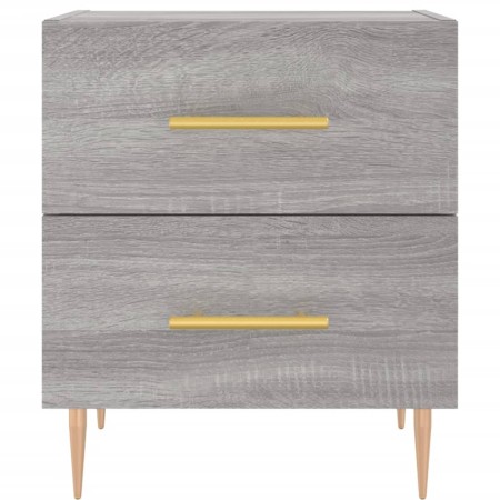 Comodini 2 pz Grigio Sonoma 40x35x47,5 cm in Legno Multistrato