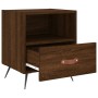 Comodini 2 pz Rovere Marrone 40x35x47,5 cm in Legno Multistrato