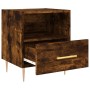 Comodini 2 pz Rovere Fumo 40x35x47,5 cm in Legno Multistrato