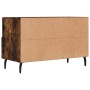 Mobile Porta TV Rovere Fumo 80x36x50 cm in Legno Multistrato