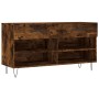 Panca Porta Scarpe Rovere Fumo 102x35x55 cm Legno Multistrato
