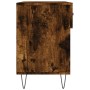 Panca Porta Scarpe Rovere Fumo 102x35x55 cm Legno Multistrato