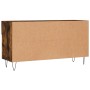 Panca Porta Scarpe Rovere Fumo 102x35x55 cm Legno Multistrato
