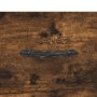 Panca Porta Scarpe Rovere Fumo 102x35x55 cm Legno Multistrato