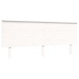 Letto per Anziani con Testiera Bianco Super King Legno Massello