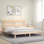 Giroletto con Testiera Super King Size in Legno Massello