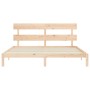 Giroletto con Testiera Super King Size in Legno Massello