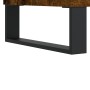 Mobile Porta Dischi Rovere Fumo 121x38x48 cm Legno Multistrato