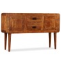 Credenza in Legno Massello con Finitura Miele 120x30x75 cm