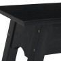 Tavolo Consolle Nero 110x30x75 cm in Legno Massello di Mogano