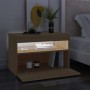 Mobili Porta TV con LED 2 pz Rovere Sonoma 60x35x40 cm