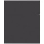 Set Mobili da Bagno 2 pz Grigio in Legno Multistrato