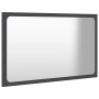 Set Mobili da Bagno 2 pz Grigio in Legno Multistrato
