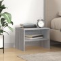 Comodino Grigio Sonoma 40x30x30 cm in Legno Multistrato