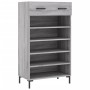 Scarpiera Grigio Sonoma 60x35x105 cm in Legno Multistrato