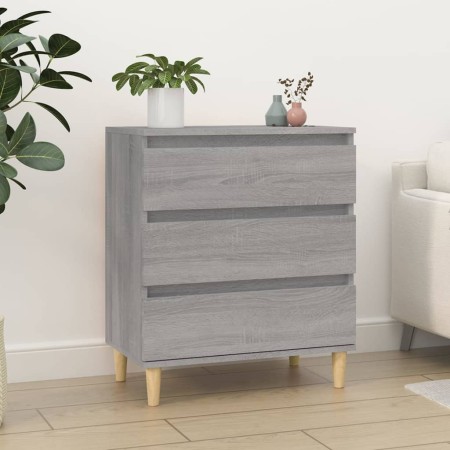 Credenza Grigio Sonoma 60x35x70 cm in Legno Multistrato