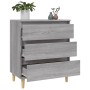 Credenza Grigio Sonoma 60x35x70 cm in Legno Multistrato