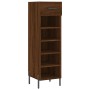 Scarpiera Rovere Marrone 30x35x105 cm in Legno Multistrato