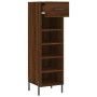Scarpiera Rovere Marrone 30x35x105 cm in Legno Multistrato