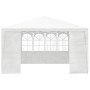 Gazebo Professionale con Pareti 4x4 m Bianco 90 g/m²