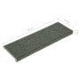 Tappetini per Scale 15 pz 65x21x4 cm Verdi