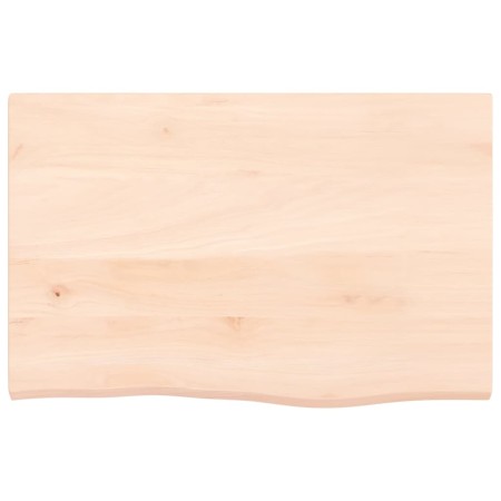 Ripiano a Parete 60x40x2 cm Legno Massello Rovere Non Trattato