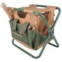 Esschert Design Borsa per Attrezzi da Giardino e Sgabello GT01