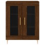 Credenza Rovere Marrone 69,5x34x90 cm in Legno Multistrato