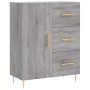 Credenza Grigio Sonoma 69,5x34x90 cm in Legno Multistrato